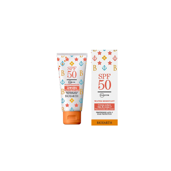 Bioearth Sun Defence Crema Solare Viso & Corpo SPF50