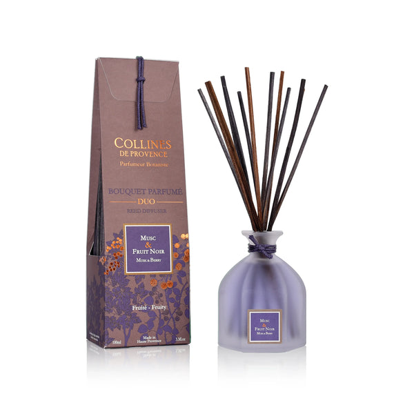 Collines de Provence Diffusore con Bastoncini Musk & Berry