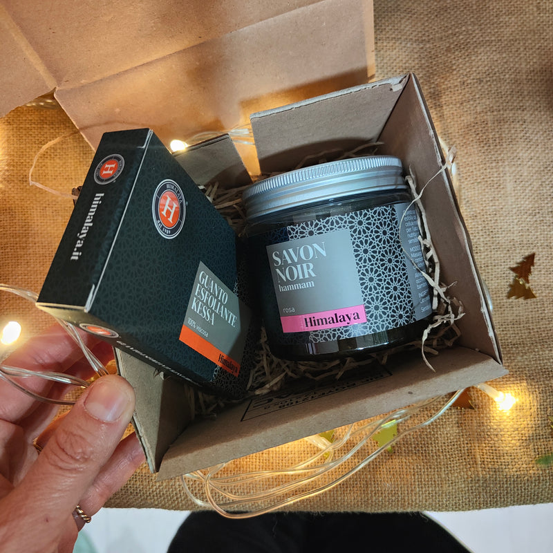 Kit Savon Noir alla Rosa e Guanto Kessa