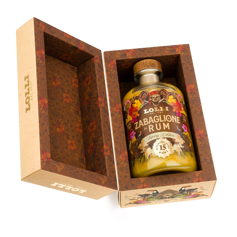 Lolli Liquore Zabaglione al Rum Luxury Edition - Cofanetto 500 ml