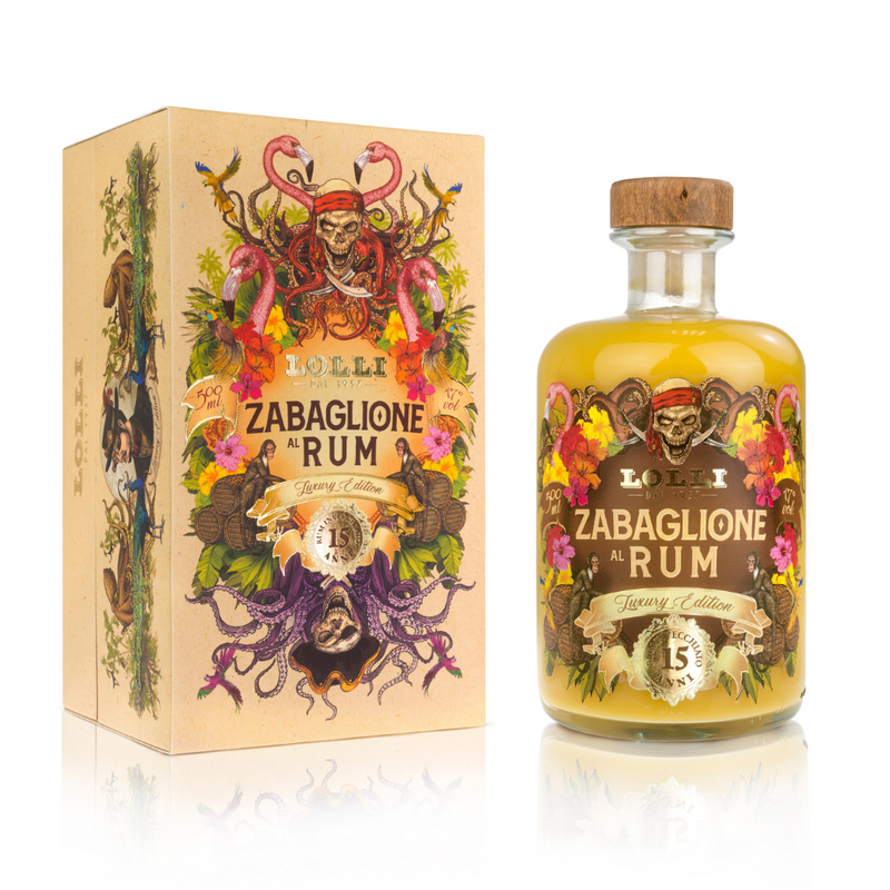 Lolli Liquore Zabaglione al Rum Luxury Edition - Cofanetto 500 ml