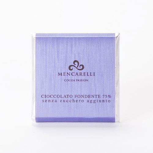 Mencarelli Cioccolato Fondente 75% Senza Zucchero