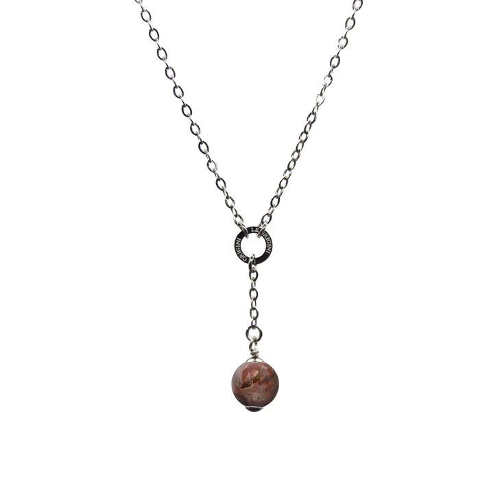 LE ORIGINI COLLANA MINI ZODIAC + LEGNO FOSSILE