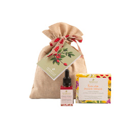 Potentilla Sacchetto Regalo Burro struccante detergente + Olio viso