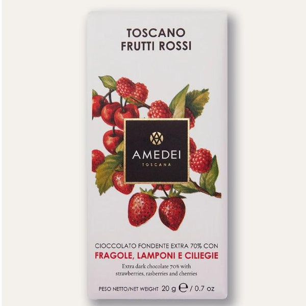 Amedei Cioccolato Toscano Frutti Rossi 20g