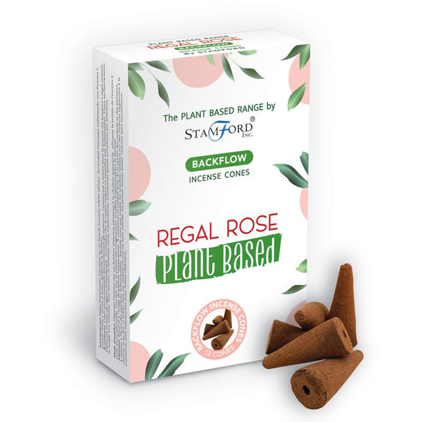 Incenso Cono BackFlow Plant Based Regal Rose