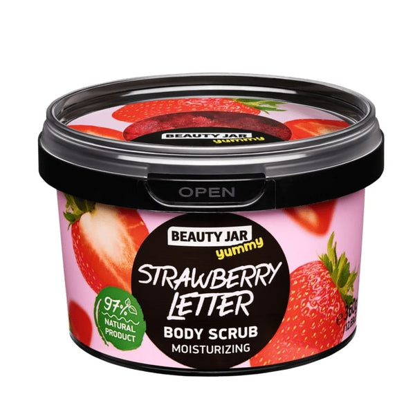 Beauty Jar Scrub Corpo Yummy Strawberry Letter