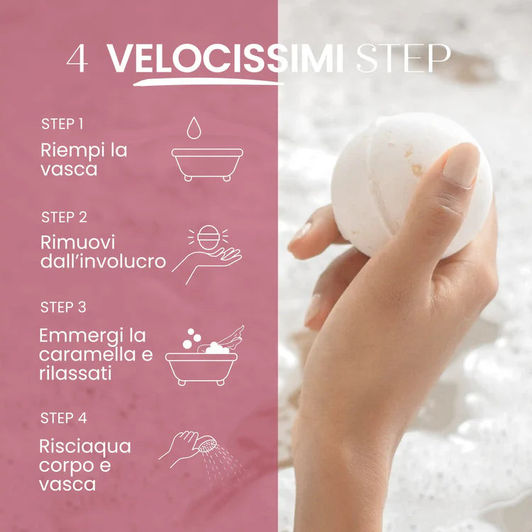 Senso Naturale Caramella Bomba Da Bagno ROSSO DIVINO