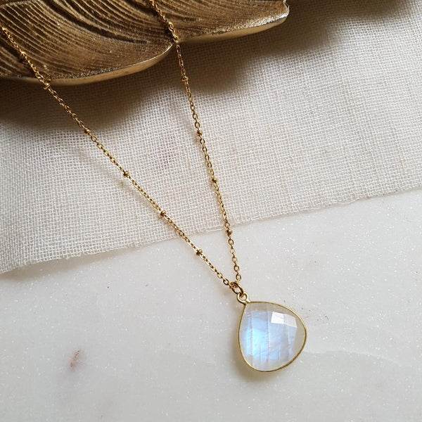 Ginandger Collana Justine Moonstone