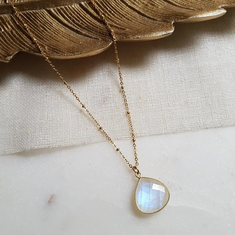 Ginandger Collana Justine Moonstone