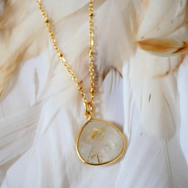 Ginandger Collana Justine Rutilato Dorato