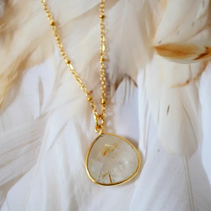 Ginandger Collana Justine Rutilato Dorato