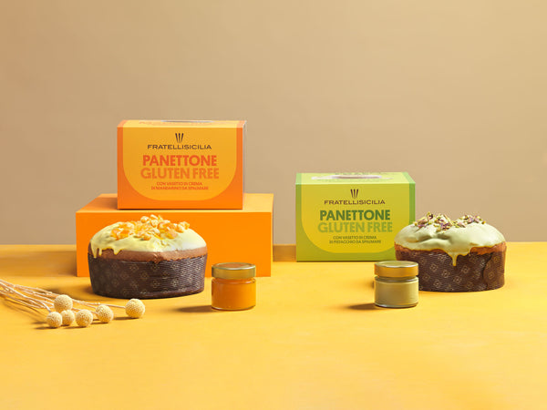 Fratelli Sicilia Panettone al Pistacchio con Crema al Pistacchio GLUTEN FREE