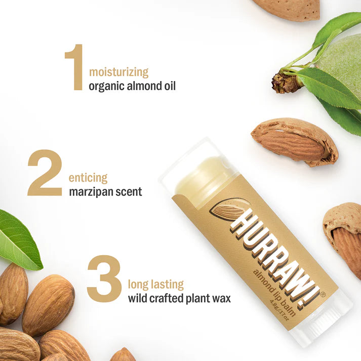 Hurraw! Almond Lip Balm