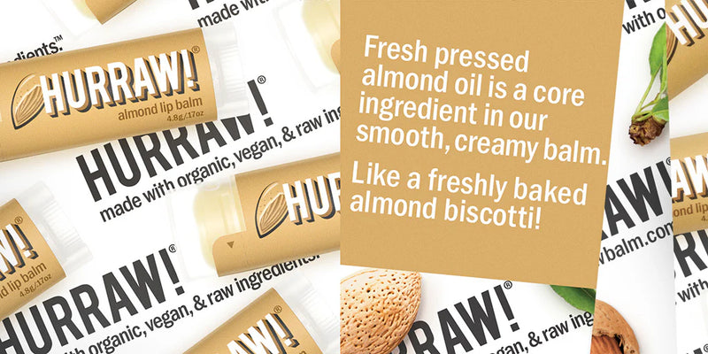 Hurraw! Almond Lip Balm