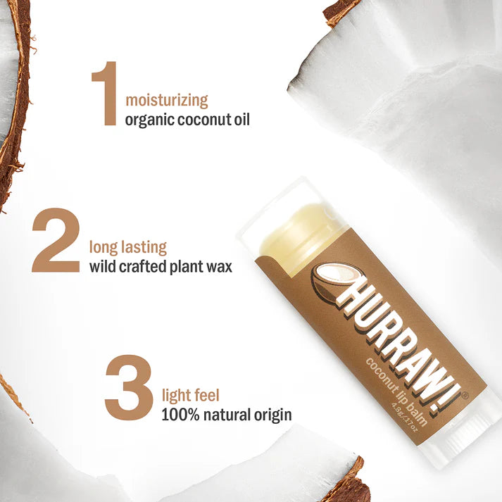 Hurraw! Coconut Lip Balm