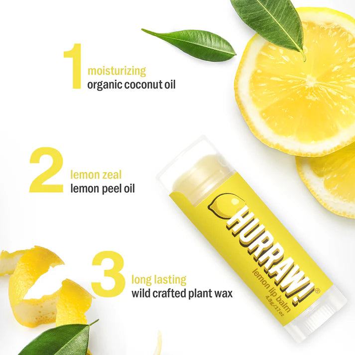 Hurraw! Lemon Lip Balm