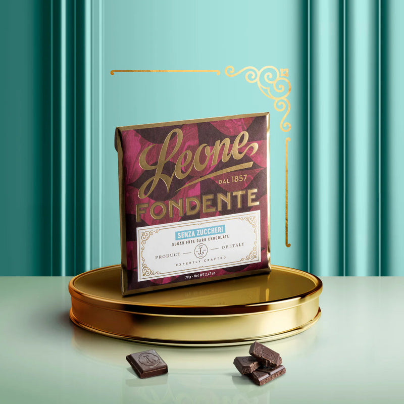 Leone Tavoletta di Cioccolato Fondente senza Zucchero