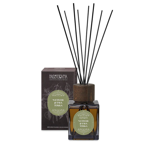 Nasoterapia Vetiver e Fava Tonka Diffusore con Bastoncini