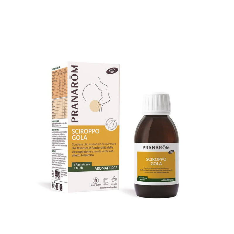 Pranarom Aromaforce Sciroppo Gola Miele e Ravintsara