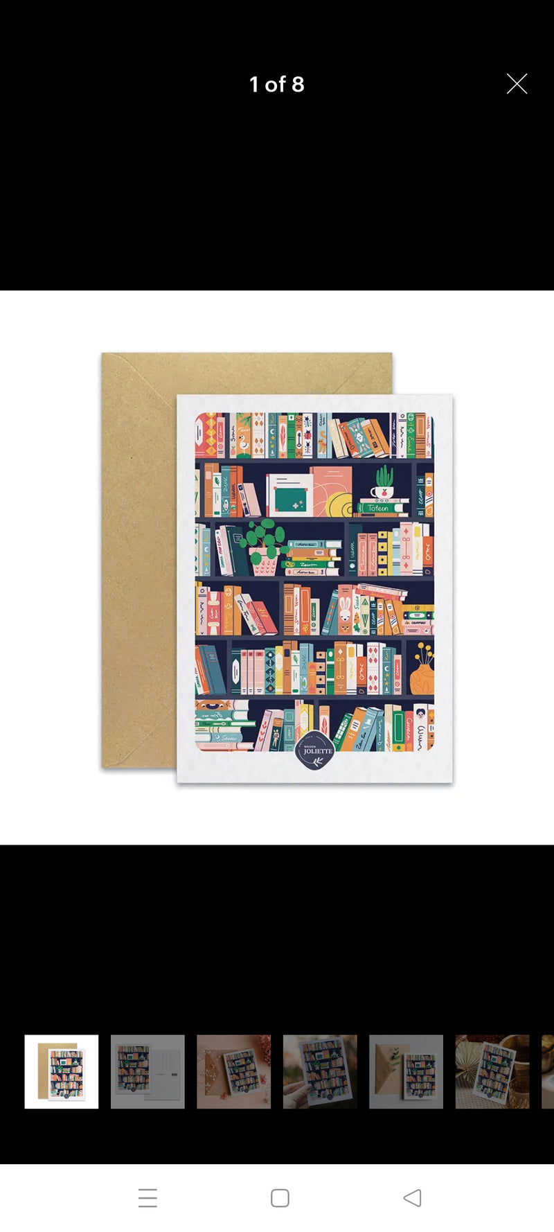 Maison Joliette Cartolina Book Lovers