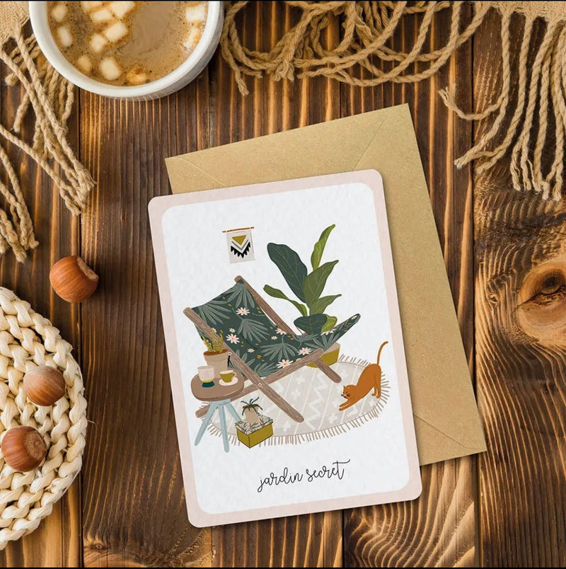 Maison Joliette Cartolina Secret Garden Chaise Longue