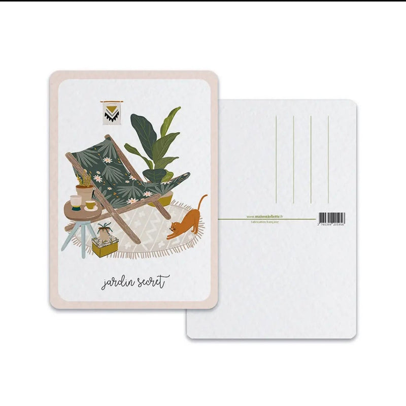 Maison Joliette Cartolina Secret Garden Chaise Longue