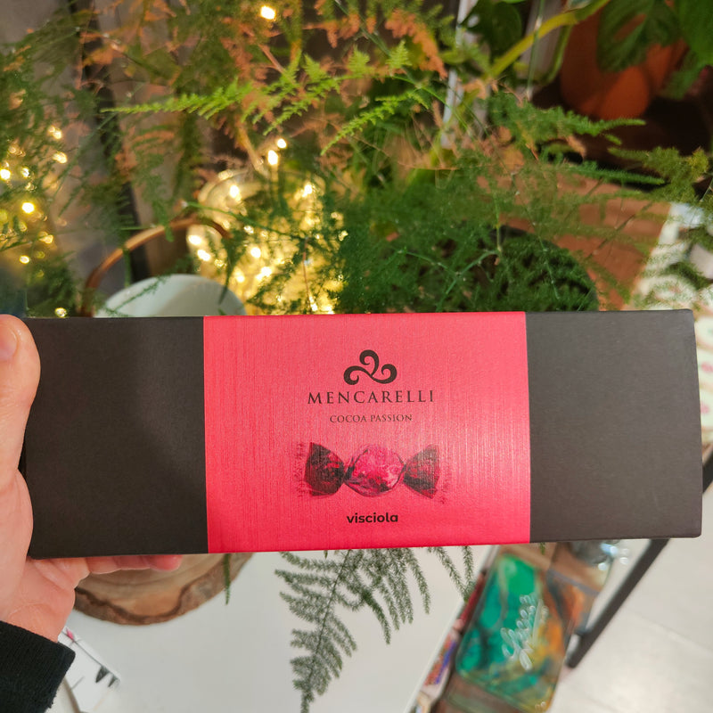 Mencarelli Liquorino di Cioccolato Fondente ripieno di Vino di Visciole