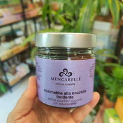 Mencarelli Crema Spalmabile alle Nocciole Fondente Senza Zuccheri aggiunti