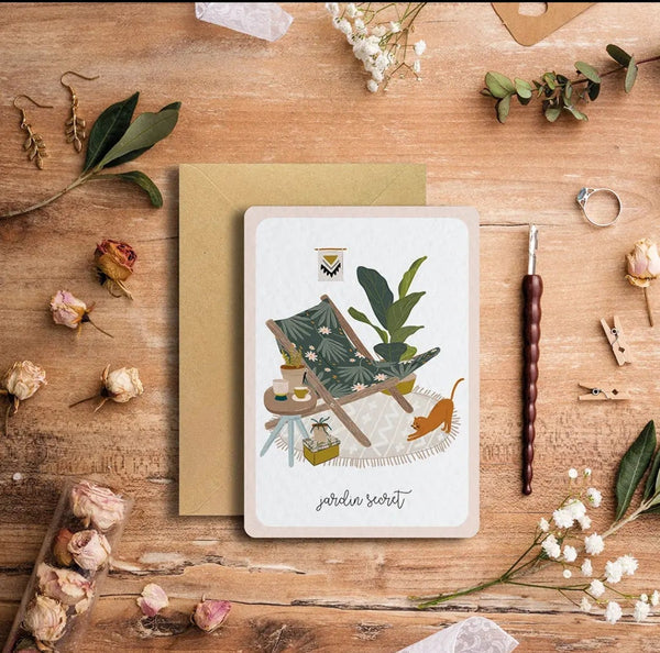 Maison Joliette Cartolina Secret Garden Chaise Longue