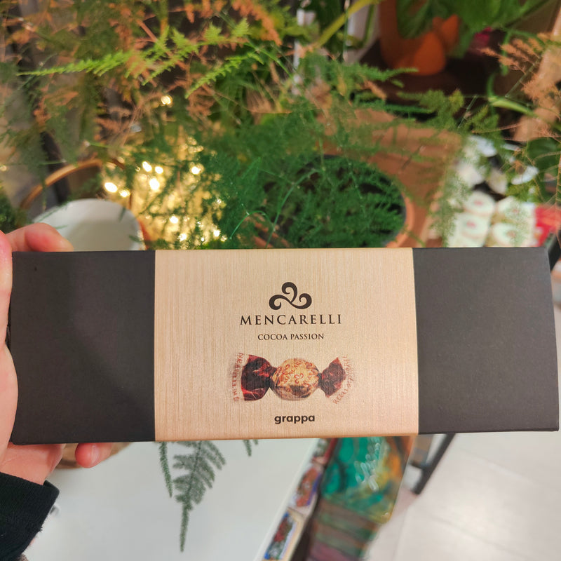 Mencarelli Liquorino di Cioccolato Fondente ripieno alla Grappa Barricata