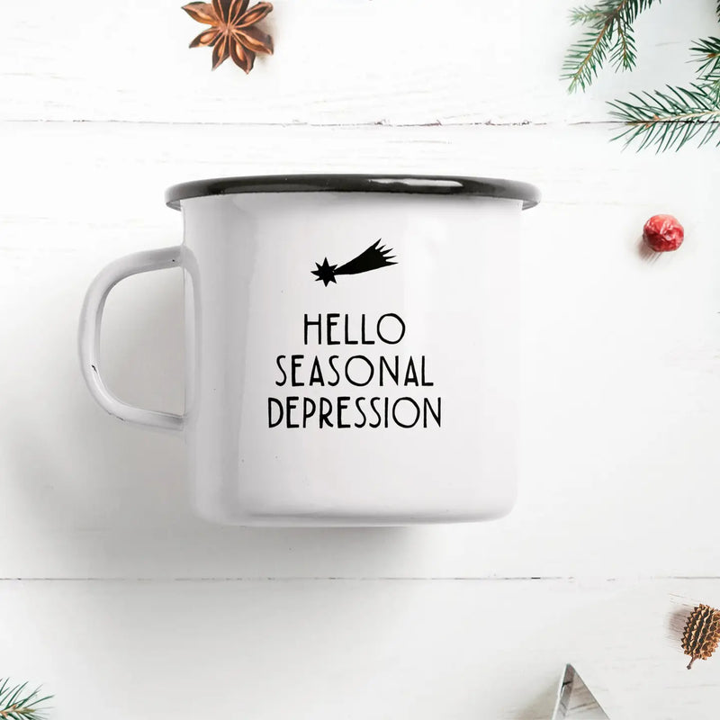 Tazza smaltata SEASONAL DEPRESSION