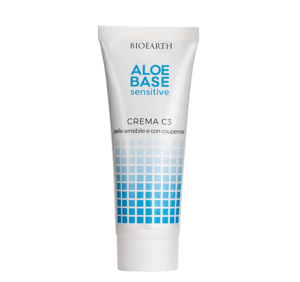 Bioearth Aloebase Sensitive Crema C3 per pelle sensibile e con couperose