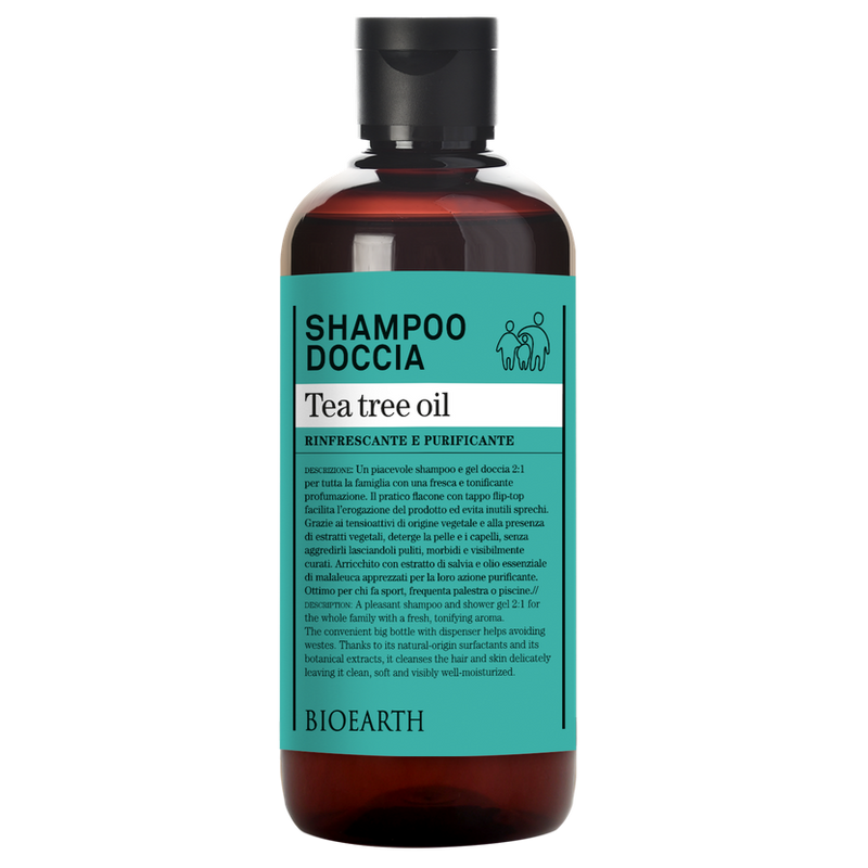 Bioearth Family shampoo doccia tea tree oil
