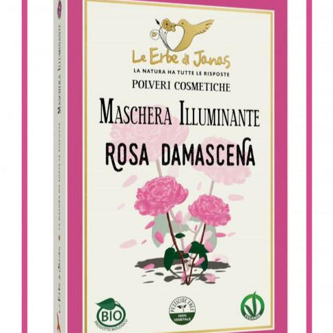 Le Erbe di Janas Maschera illuminante alla rosa damascena bio