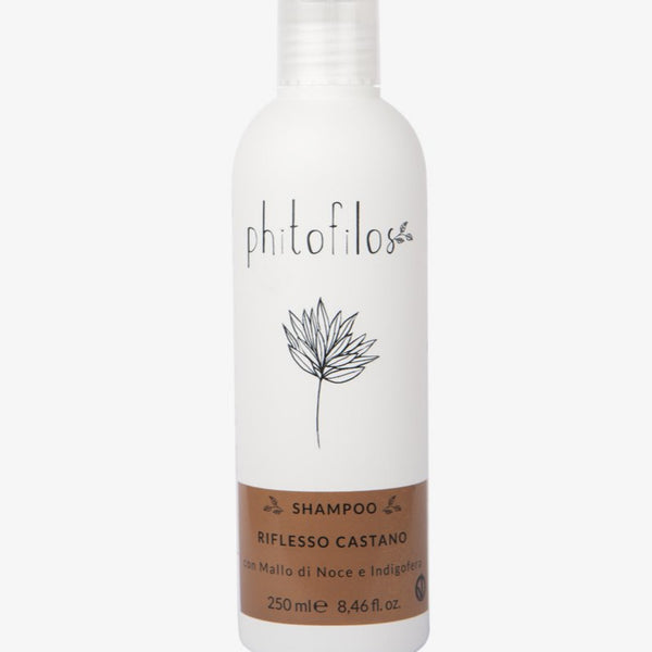 Phitofilos Shampoo illuminante castano con mallo di noce e indigofera