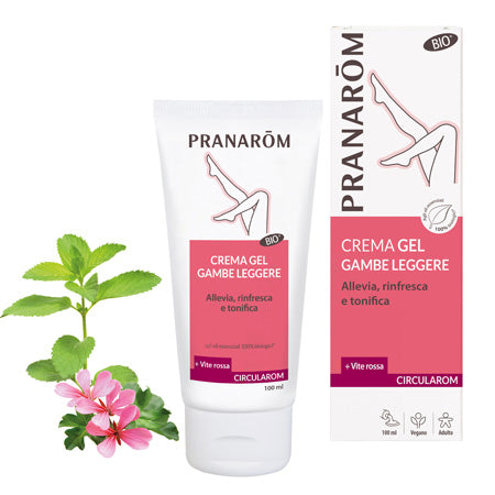 Pranarom Circularom Crema Gel Gambe Leggere