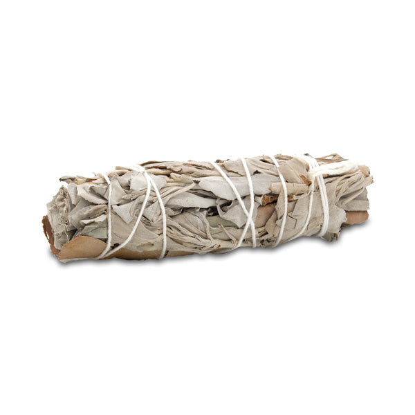 Smudge di salvia bianca e eucalipto